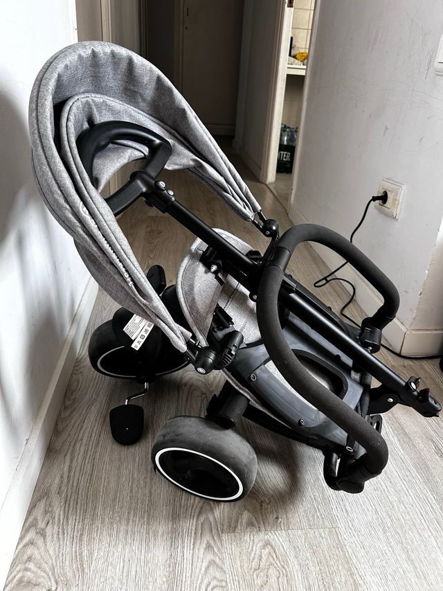 Triciclo infantil gris - Plegable