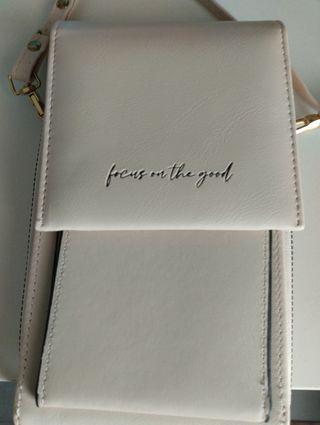 Bolso bandolera beige - móvil