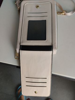 Bolso bandolera beige - móvil