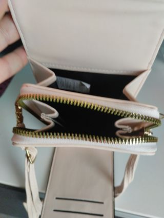 Bolso bandolera beige - móvil