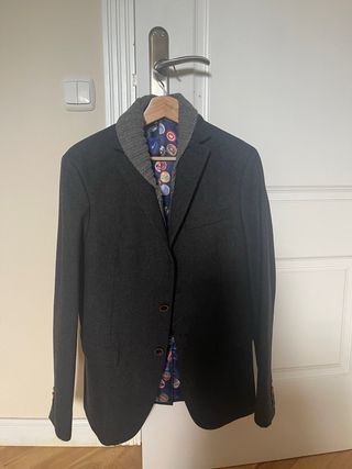 Americana Desigual M - Gris/Azul