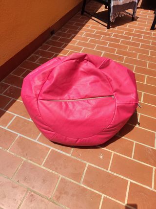 Puff Pera Rosa - Piel Sintética