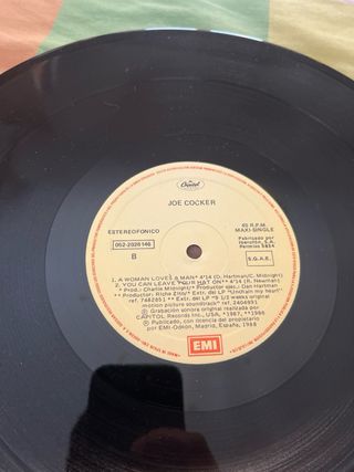 Vinilo Joe Cocker en España 88