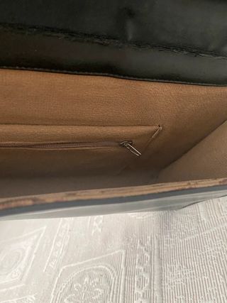 Bolso Piel Negro Cocodrilo