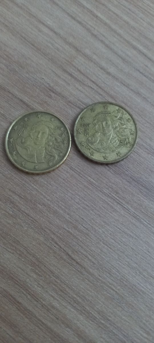 2 Monedas2 de Francia la madanm 2002y2006