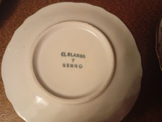 Juego de Postre - Porcelana Antigua Dorada