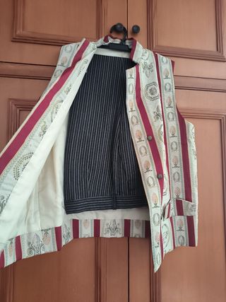 Chaleco pantalón rayas Castellonero