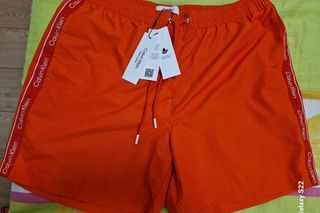 Bañador Calvin Klein naranja