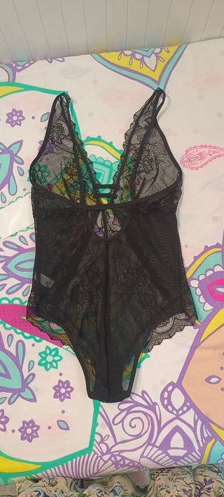 Body encaje negro