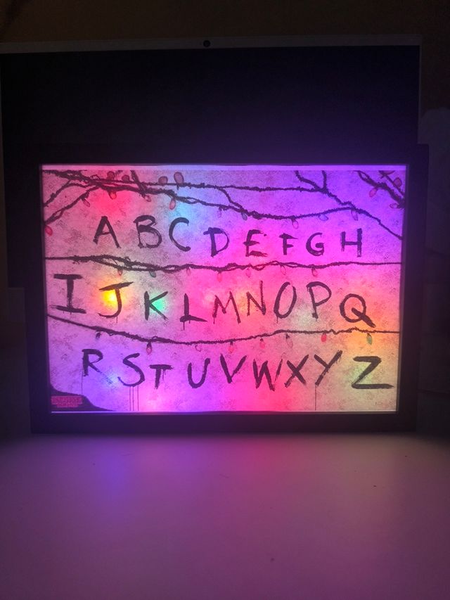 Stranger Things quadro espositivo luminoso 