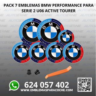 Pack emblemas BMW Performance para Serie 2 U06