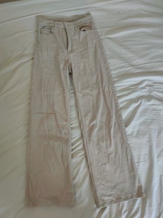 Pantalones Wide Leg beige HM - Talla S