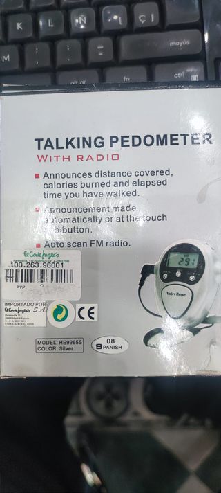 Podómetro con Radio VoiceZone