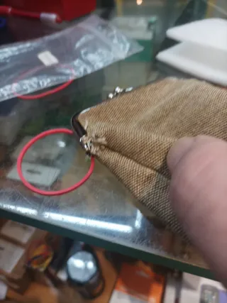 Pitillera beige vintage