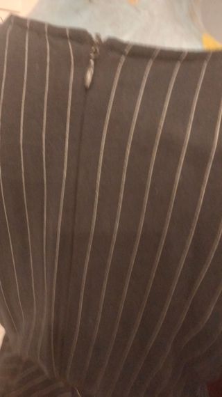 Vestido rayado azul marino