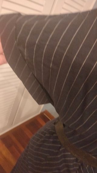 Vestido rayado azul marino