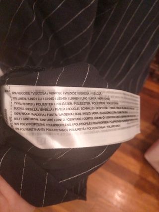 Vestido rayado azul marino