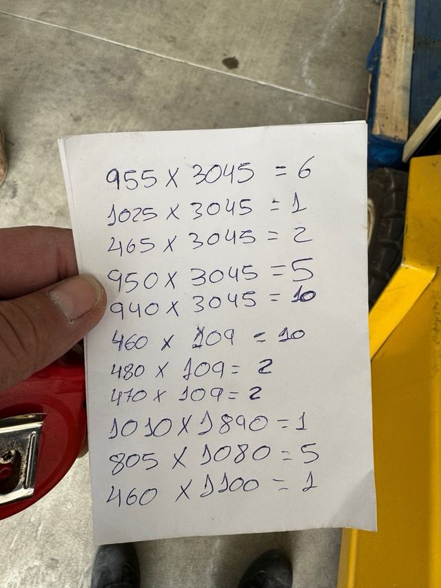 Láminas metacrilato  de 25 mm