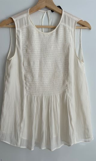 Blusa Zara blanca - Talla XS