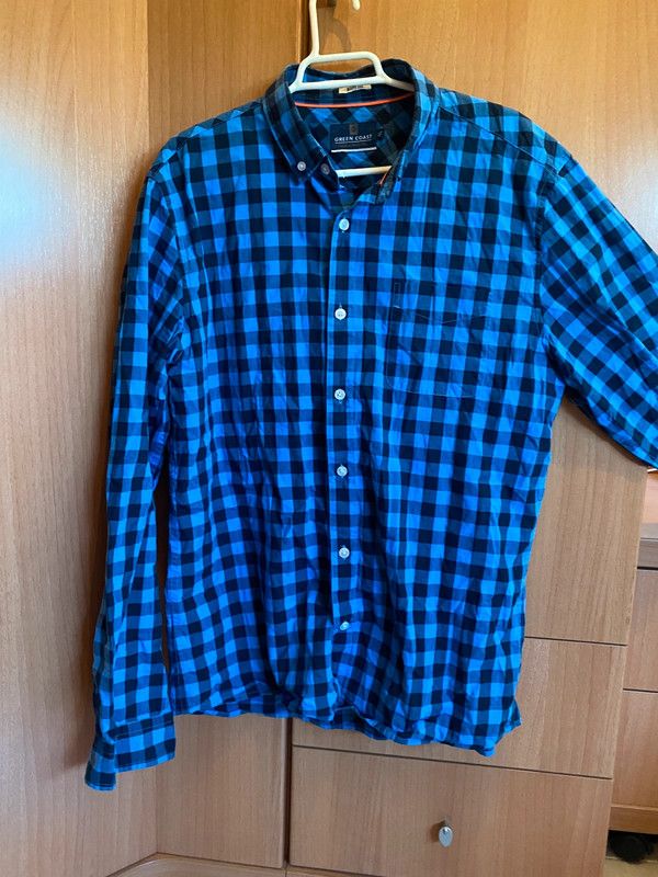 Camisa GREEN COAST L - cuadros azul