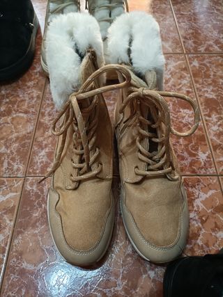 Botines beige talla 40 - 2 pares