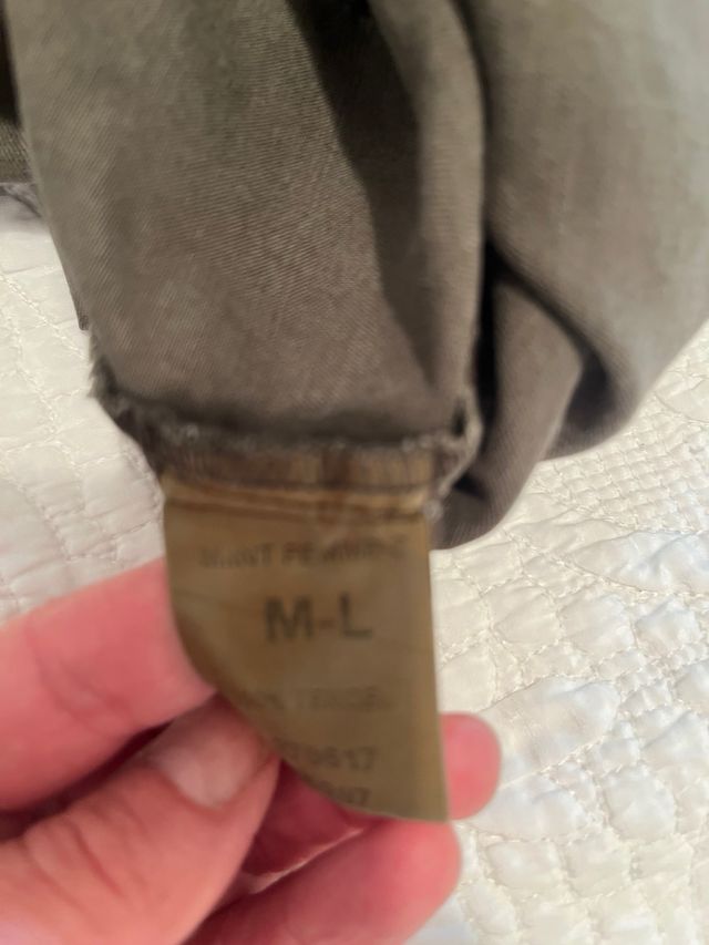 Vestido peto verde militar