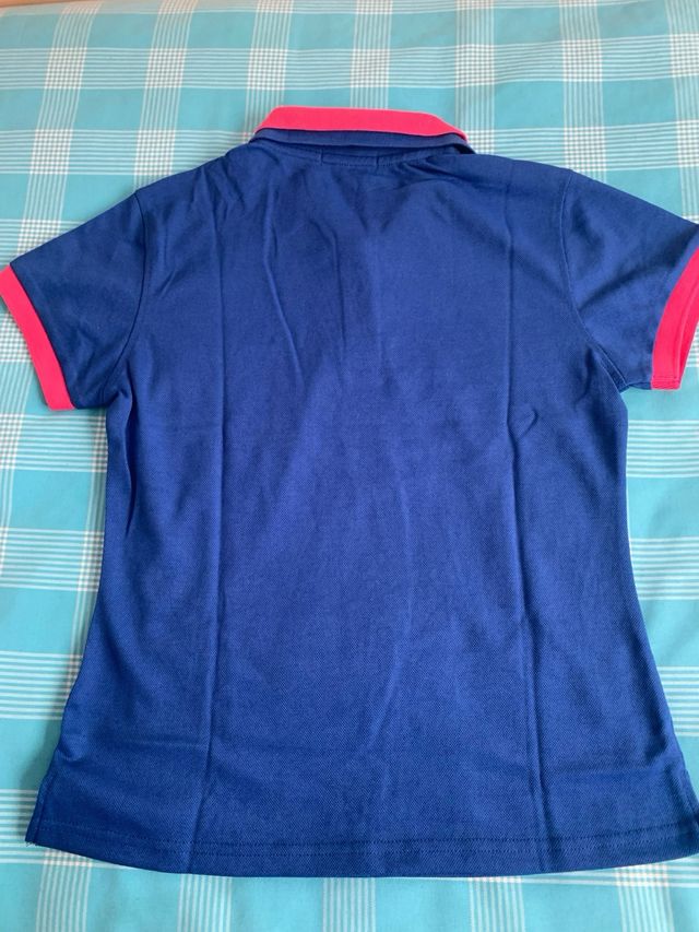 Polo Ralph Lauren azul y rosa - Talla S