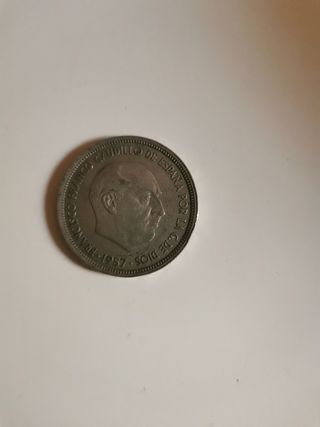 Moneda 50 pesetas 1957 estrella 60
