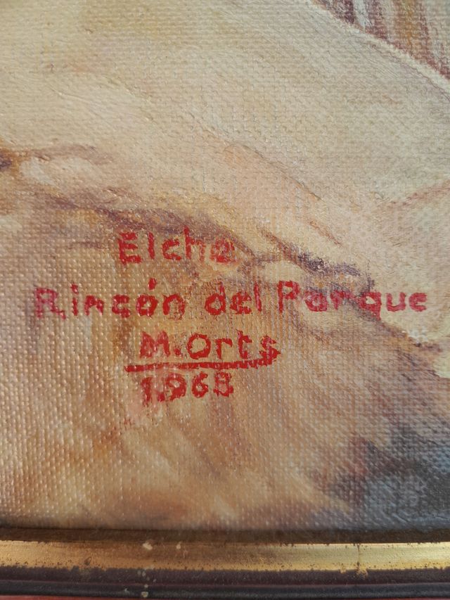 Cuadro Elche - M. Orts - 1968