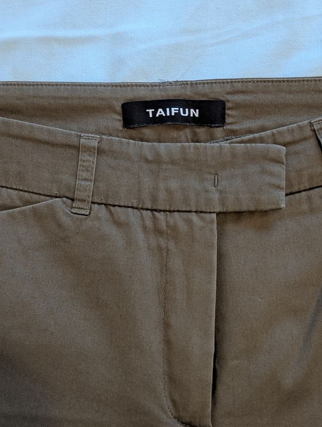 Pantalones tobillero TAIFUN - Verde oliva