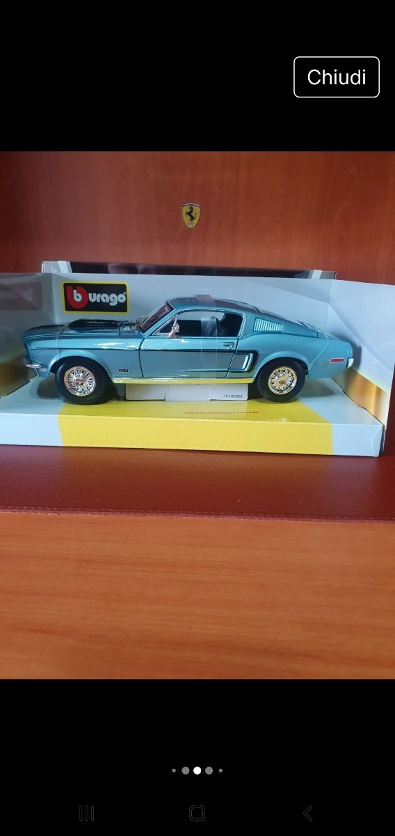 Ford Mustang GT Cobra Jet Bburago scala da 1/18