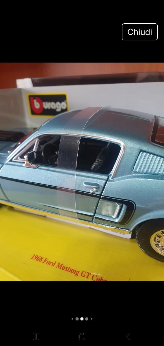 Ford Mustang GT Cobra Jet Bburago scala da 1/18