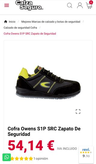 Zapatos Cofra - Seguridad - Ultraligeros