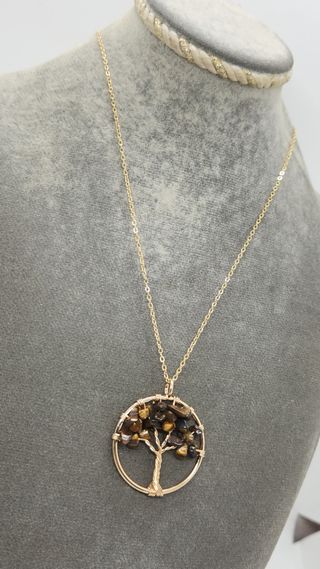 Collar árbol vida - Ojo Tigre