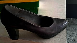 Zapatos Pitillos negros tacón 