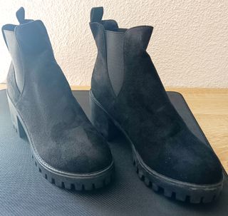 Botines negros tacón alto - talla 41
