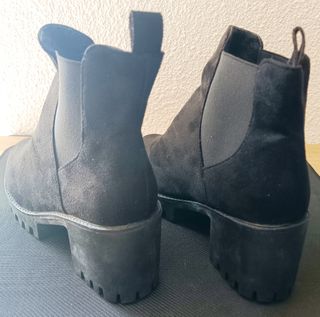 Botines negros tacón alto - talla 41