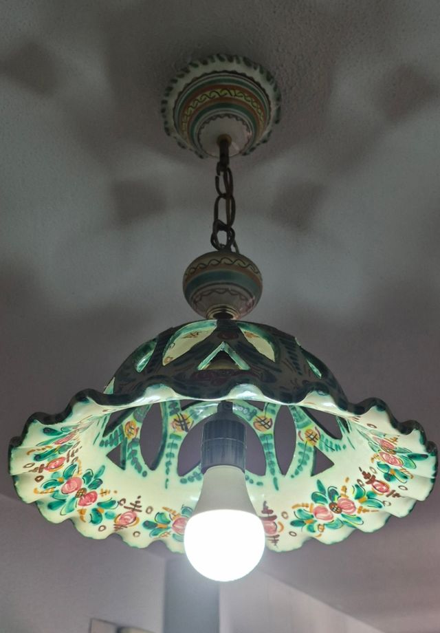 Lámpara cerámica vintage