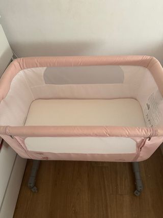 Cuna colecho bebé rosa