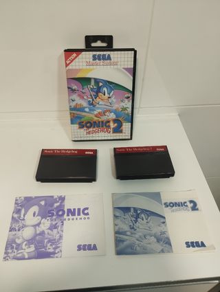 Lote de videojuegos Sonic para Máster Sistem.