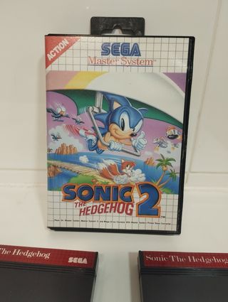Lote de videojuegos Sonic para Máster Sistem.
