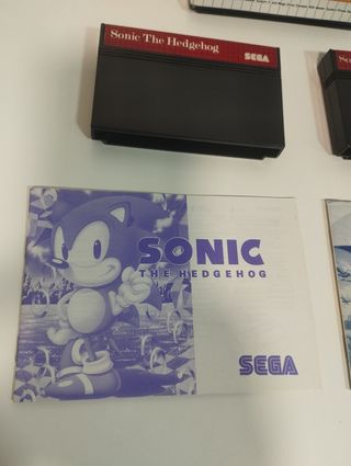 Lote de videojuegos Sonic para Máster Sistem.
