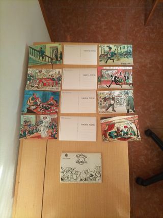 Postales Mingote Lotería Nacional