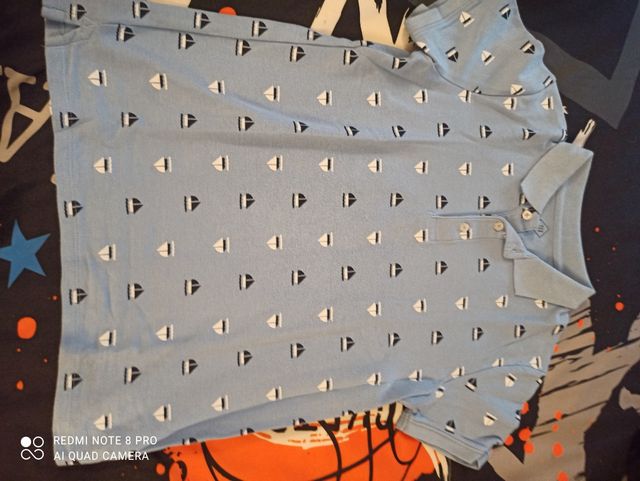 Polo niño azul talla - 11-12 años