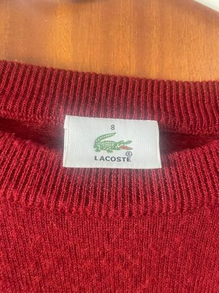 Jersey Lacoste rojo talla XL

