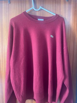 Jersey Lacoste rojo talla XL

