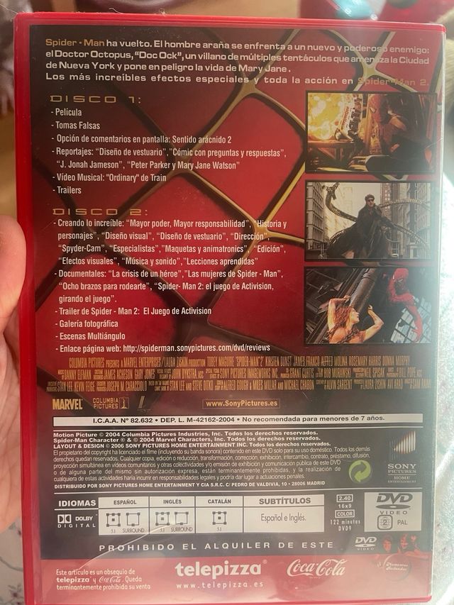 DVD Homem-Aranha 2 - Filme