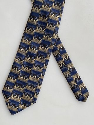 Corbata Lotrec azul y beige