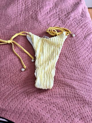 Bikini tanga amarillo talla M
