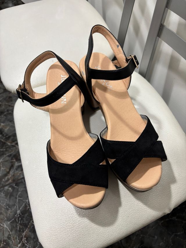 Sandalias plataforma negras